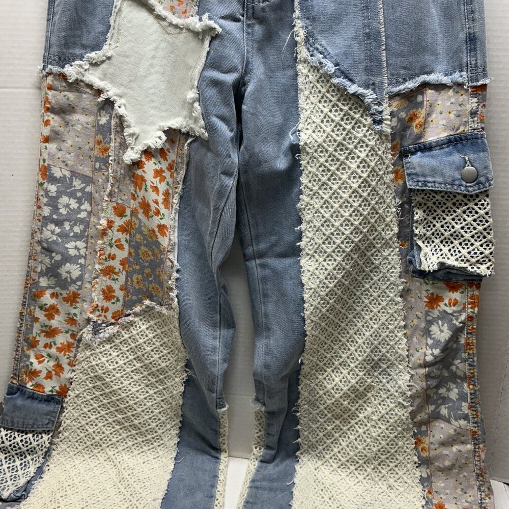 🌼POL JEANS STAR PATCHWORK -Denim - Picture 9 of 13